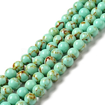 Synthetic Turquoise Beads Strands TURQ-H038-6mm-XXS10-1
