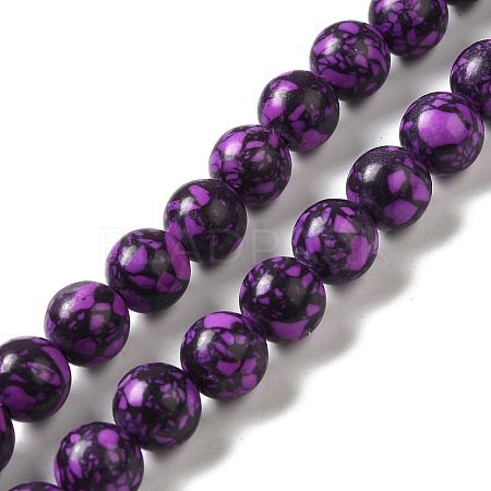 Synthetic Gemstone Dyed Beads Strands G-P507-03B-03-1