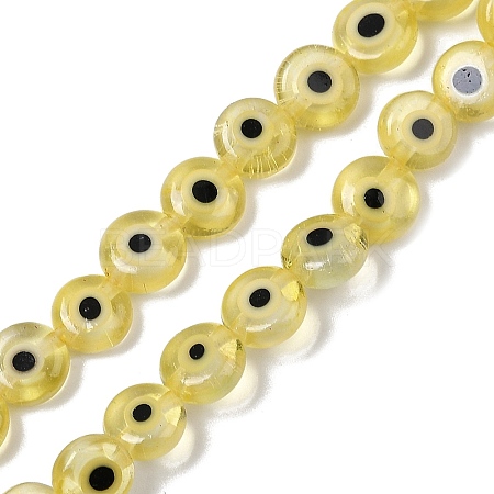 Handmade Evil Eye Lampwork Beads Strands LAMP-G164-10A-05-1