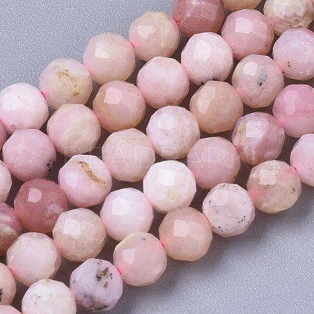 Natural Pink Opal Beads Strands G-R462-018C-AB-1