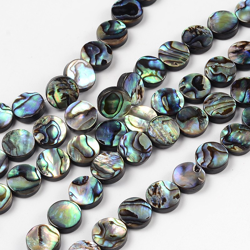 Natural Abalone Shell/Paua Shell Beads Strands - Beadpark.com