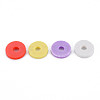 Handmade Polymer Clay Beads Strands CLAY-R089-8mm-T022-4