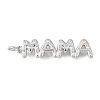 Mother's Day Brass Micro Pave Cubic Zirconia Pendants KK-V007-26P-1