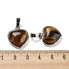 Natural Tiger Eye Pendants G-I358-A20-3