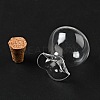 Lucky Bag Shape Glass Cork Bottles Ornament AJEW-A039-02B-4