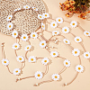 2Pcs 2 Styles Cloth Flower Hippie Headband Floral Crown OHAR-CP0001-18A-4