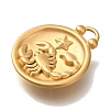 PVD Vacuum Plating 304 Stainless Steel Pendants STAS-S148-30G-08-2
