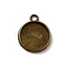 Tibetan Style Pendant Cabochon Settings LS-TIBE-A23176-AB-FF-1