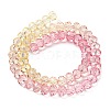 Transparent Painted Glass Beads Strands X1-DGLA-A034-T8mm-A09-5