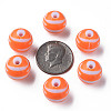 Opaque Striped Acrylic Beads MACR-S373-27B-04-5