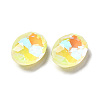 Mocha Fluorescent Style Glass Rhinestone Cabochons GGLA-M005-01A-226MK-3