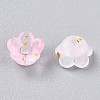 Frosted Transparent Acrylic Beads X-OACR-N137-72B-3