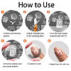 Stainless Steel DIY Nail Art Templates MRMJ-WH0092-054-6