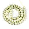 Anti-Tarnish Electroplate Rondelle Glass Beads Strands EGLA-T021-8mm-17-05-3