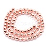 Electroplate Non-magnetic Synthetic Hematite Beads Strands G-L485-03B-RG-3