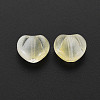 Two Tone Transparent Spray Painted Glass Beads GLAA-T022-24-C05-3