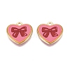 Valentine's Day Printed Alloy Pendants PALLOY-SZC0008-15D-1