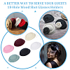  6Pcs 6 Colors Cloth Flat Round Fascinator Hat Base for Millinery AJEW-NB0005-57-6