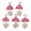 Umbrella Alloy Enamel Pendants X-ENAM-Q033-06C-2