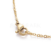 Brass Pendant Necklaces NJEW-I231-02G-5