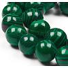 Synthetic Malachite Beads Strands G-G832-01-8mm-3