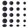 40Pcs 4 Styles 1-Hole Plastic Buttons BUTT-DC0001-04-1