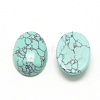 Synthetic Turquoise Cabochons X-G-R415-14x10-44-2