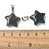 Natural Bloodstone Pendants G-B127-12P-13-3