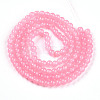 Baking Paint Imitation Jade Glass Round Bead Strands X-DGLA-Q021-6mm-03-2