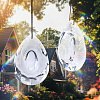 Transparent Glass Pendants GLAA-SP0001-18C-5