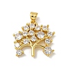 Brass Micro Pave Cubic Zirconia Pendants KK-N254-125G-1