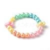 Opaque Acrylic Beads Stretch Bracelet Sets for Kids BJEW-JB06405-3