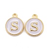 Golden Plated Alloy Charms X-ENAM-S118-01S-1