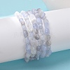 Natural Blue Lace Agate Bead Stretch Bracelets BJEW-K213-37-2