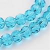 Transparent Glass Bead Strands GLAA-G013-10mm-49-3