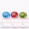 Handmade Gold Sand Lampwork Beads DT338J-4