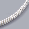 Silver Color Plated Brass European Style Bracelet Making X-PPJ003-S-3