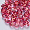 Transparent Spray Painted Glass Beads GLAA-S190-005A-03-1
