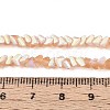 Frosted Transparent Glass Beads Strands GLAA-N054-4mm-04-4