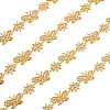 20 Yards Malan Flower and Butterfly Polyester Lace Trim OCOR-TAC0016-18G-3