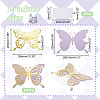 3D Hollow Double Layer Paper Butterfly AJEW-WH0505-15-2