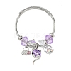 Non-Tarnish 201 Stainless Steel European Bracelet OQ8559-8-1