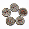 2-Hole Printed Wooden Buttons BUTT-ZX004-01A-06-1