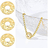 24Pcs Eco-Friendly Brass Connector Charms KK-BC0008-19-4