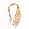 Brass Earring Hooks KK-R037-10KC-2