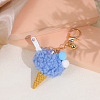 Wool Ice Cream Pendant Keychain KEYC-PW0002-064D-1