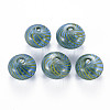 Transparent Handmade Blown Glass Globe Beads GLAA-T012-19C-1
