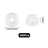 SUNNYCLUE 100Pcs Comfort Silicone Pads for Screw Back Clip on Earrings FIND-SC0003-18-2