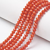 Opaque Solid Color Glass Beads Strands X1-EGLA-A034-P6mm-D03-1