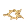 304 Stainless Steel Bat Wings Heart Links Connector Charms STAS-S186-13G-2